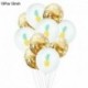 10db szett4 - 1Set Flamingo ananász pálmalevél konfetti latex lufi Hawaii trópusi nyári születésnapi party dekorációs