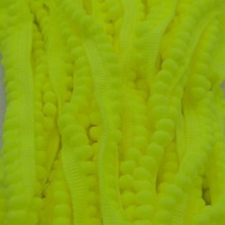 fluoreszkáló sárga - Csipke szövet 5 yard 11mm varrási kiegészítők