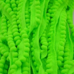 fluoreszkáló zöld - Csipke szövet 5 yard 11mm varrási kiegészítők
