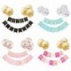 set5 - 6db / készlet Boldog születésnapot Levél Banner Garland konfetti Latex léggömbökkel Fiú lány Gyerekek