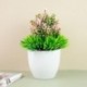 én - Mesterséges növények cserepes zöld bonsai kis fű fű növények cserép dísz hamis virágok otthoni kert dekoráció