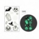 9. stílus - 6db Halloween fényes tetoválás Ghost Taty gyerekek hamis tetoválás izzó sötét vízálló ideiglenes