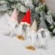 Stílus6 - Karácsonyi arctalan baba karácsonyi díszek Vidám karácsonyi díszek otthoni karácsonyfa függő dekorációhoz
