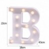 B - 21 cm LED-es éjszakai fény 26 angol ábécé száma elemlámpa romantikus esküvői party dekoráció karácsonyi