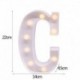 C - 21 cm LED-es éjszakai fény 26 angol ábécé száma elemlámpa romantikus esküvői party dekoráció karácsonyi