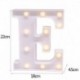 E - 21 cm LED-es éjszakai fény 26 angol ábécé száma elemlámpa romantikus esküvői party dekoráció karácsonyi