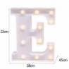 E - 21 cm LED-es éjszakai fény 26 angol ábécé száma elemlámpa romantikus esküvői party dekoráció karácsonyi
