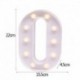 O - 21 cm LED-es éjszakai fény 26 angol ábécé száma elemlámpa romantikus esküvői party dekoráció karácsonyi