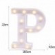 P - 21 cm LED-es éjszakai fény 26 angol ábécé száma elemlámpa romantikus esküvői party dekoráció karácsonyi