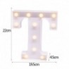 T - 21 cm LED-es éjszakai fény 26 angol ábécé száma elemlámpa romantikus esküvői party dekoráció karácsonyi