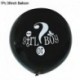 1db 36 hüvelykes lufi - 36 hüvelykes fiú vagy lány léggömb nemű felfedő party fekete latex ballon kék rózsaszín