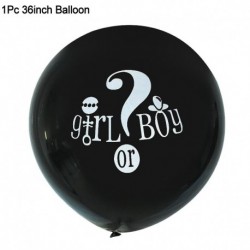 1db 36 hüvelykes lufi - 36 hüvelykes fiú vagy lány léggömb nemű felfedő party fekete latex ballon kék rózsaszín