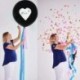 rózsaszín konfetti készlet - 36 hüvelykes fiú vagy lány léggömb nemű felfedő party fekete latex ballon kék