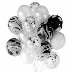 ezüst téma - 20db party dekoráció achát ballon arany konfetti ballon boldog születésnapot ballon baba zuhany dekoráció