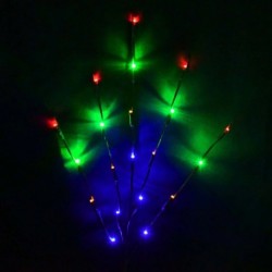 sokszínű - 20LED fűzfa ágú lámpa LED fény karácsonyi születésnapi party esküvői lakberendezési elemek
