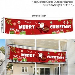 B - 3M Merry Christmas Banner Oxford ruhával függő transzparensek Karácsonyi díszek otthoni szabadtéri áruházhoz Banner