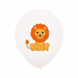 tigris - 10db dzsungel állati léggömbök 12 hüvelykes latex léggömb hélium Air Globos gyerekek szafari születésnapi