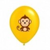 majom - 10db dzsungel állati léggömbök 12 hüvelykes latex léggömb hélium Air Globos gyerekek szafari születésnapi
