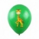 zsiráf - 10db dzsungel állati léggömbök 12 hüvelykes latex léggömb hélium Air Globos gyerekek szafari születésnapi