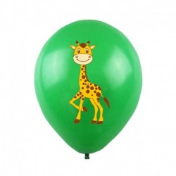 zsiráf - 10db dzsungel állati léggömbök 12 hüvelykes latex léggömb hélium Air Globos gyerekek szafari születésnapi