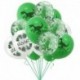 10db szett3 - 1Set Dinosaur Confetti Latex Balloons Happy Birthday Banner Jungle Wild Animal Kids Birthday Party Decoration Baby