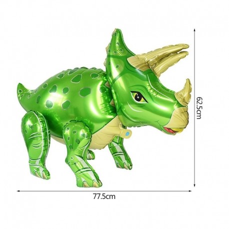 1db dinoszaurusz - 1Set Dinosaur Confetti Latex Balloons Happy Birthday Banner Jungle Wild Animal Kids Birthday Party Decoration