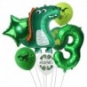 7db szám3 készlet - 1Set Dinosaur Confetti Latex Balloons Happy Birthday Banner Jungle Wild Animal Kids Birthday Party