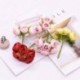 én - 12db mini selyem tea rózsa mesterséges bazsarózsa virág csokor scrapbooking esküvői party otthoni dekoráció