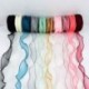 B04 (3) - 10Yard 30mm selyem Organza szalag hullám csipke szalag íj anyag DIY ajándékcsomagolás kézzel készített varrás