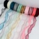 B10 (2) - 10Yard 30mm selyem Organza szalag hullám csipke szalag íj anyag DIY ajándékcsomagolás kézzel készített varrás