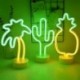 A - Flamingo Unicorn Neon Sign LED éjszakai lámpa otthoni gyerekszoba dekorációhoz Hawaii trópusi party esküvői