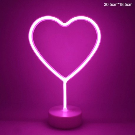 én - Flamingo Unicorn Neon Sign LED éjszakai lámpa otthoni gyerekszoba dekorációhoz Hawaii trópusi party esküvői