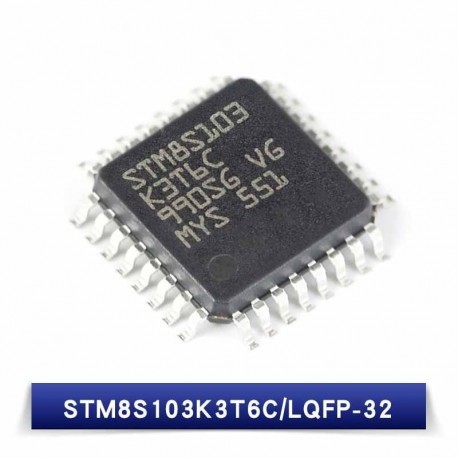 Stm8s103 Stm8s Mcu 8-bit Stm8 Cisc 8kb Flash 3.3v / 5v Lqfp32 Stm8s103k3t6c