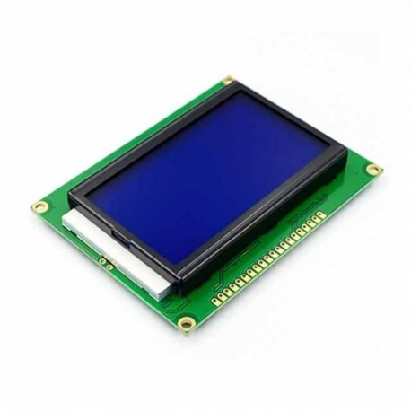 Kék képernyő LCD12864 kijelző LCD háttérvilágítással 12864-5V párhuzamos soros port