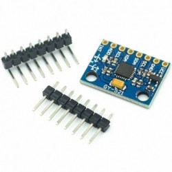 GY-521 MPU-6050 modul háromtengelyes gyorsulású giroszkóp 6DOF modul kódvázlattal