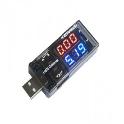 USB áram- és feszültségvizsgáló USB feszültség- és árammérő USB-áram- és feszültségmérő kettős mérő