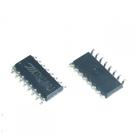 Eredeti TM1651 SOP16 4X7 szegmens 7Key LED digitális csőpanel meghajtó IC