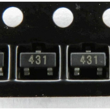 TL 431 SOT23 V-Ref állítható 2.495V - 36V 100mA gépjármű 3 tűs SOT-23 TL431