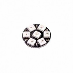 7 bites WS2812 5050 RGB LED beépített színes illesztőprogram-lámpák kör alakú fejlesztőlap