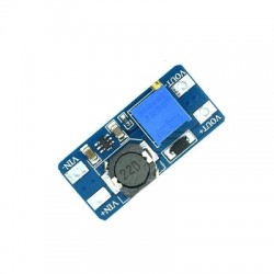 MT3608 DC-DC boost modul 2A boost panel bemeneti feszültség 2-24V emelkedés 5/9/12 / -28V állítható