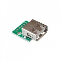 USB 2.0 női aljzat a DIP 4p egyenes dugaszú adapter kártya hegesztett mobiltelefon tápkábeléhez
