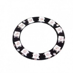 12 bites WS2812 5050 RGB LED intelligens színes színes RGB gyűrű fejlesztő tábla nagy gyűrű