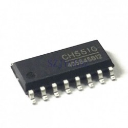 Ch551 Patch Sop-16 10 kt 8 bites továbbfejlesztett USB mikrokontroller chip Ch551g