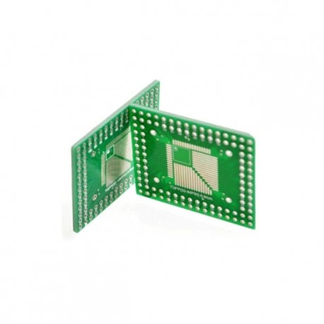QFP / FQFP / TQFP32 / 44/64/80/100 LQFP patch egyenes dugaszhoz 0,5 / 0,8 mm-es adapterlap