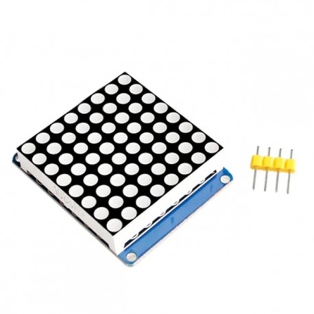 1,2 hüvelykes 8X8 8 * 8LED pontmátrix képernyőmodul vörös, I2C interfésszel, illesztőprogram-chipkel