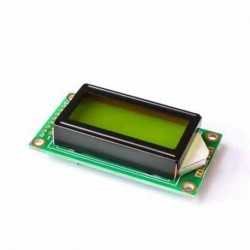 0802A karakteres LCD képernyő 8 * 2 sor Sárga-zöld képernyő LCD képernyő LCD