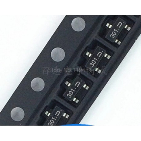 FDV301 SOT23 Trans MOSFET N-CH 25V 0.5A 3-tűs SOT-23 FDV301N