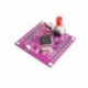 MCU-52 STC89C52RC egy chipes mikroszámítógép-fejlesztőtábla Minimal System Purple Edition