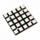 WS2812B 5 * 5-jegyű 5050 RGB LED-es színes illesztőprogram, 25-jegyű színes fényfejlesztő tábla