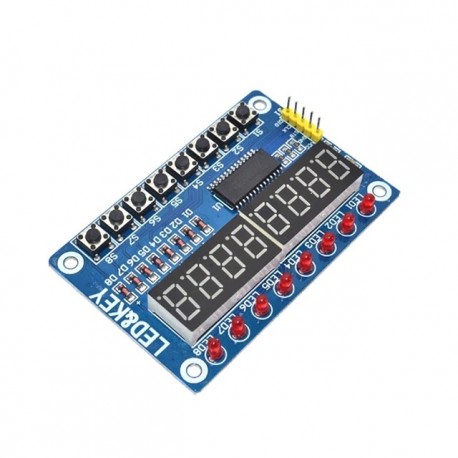 TM1638 gombos digitális cső LED kijelző modul (8 jegyű digitális cső \\ LED \\ gomb)